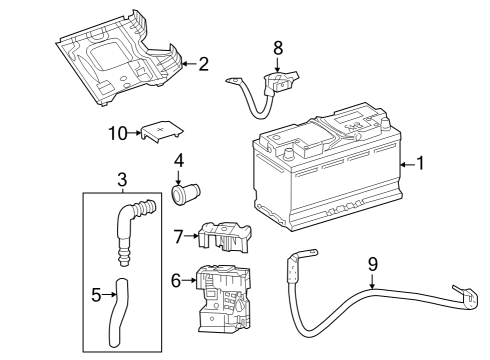 2020 Mercedes-Benz GLC63 AMG Battery Diagram 2