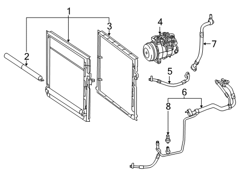 2019 Mercedes-Benz GLE400 Air Conditioner Diagram 1