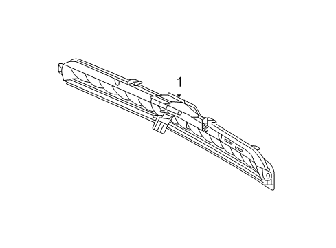 2013 Mercedes-Benz ML63 AMG High Mount Lamps Diagram