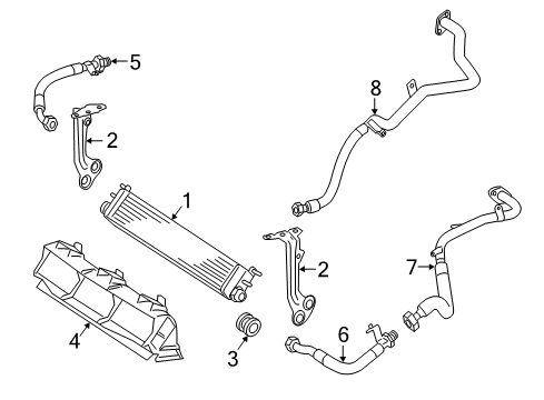 2008 Mercedes-Benz SL65 AMG Oil Cooler Diagram