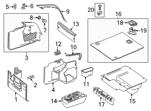 2016 Mercedes-Benz S550 Interior Trim - Rear Body Diagram 4