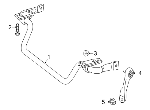 2023 Mercedes-Benz E450 Stabilizer Bar & Components  Diagram 3