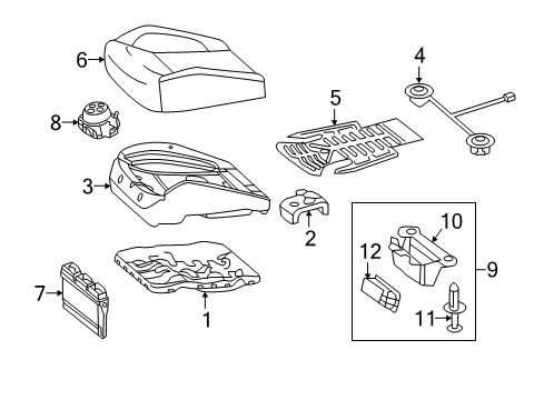 Seat Cushion Heater Diagram for 166-906-72-02