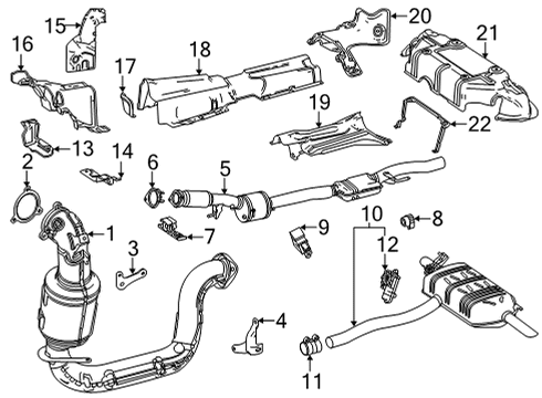 2022 Mercedes-Benz GLA250 Exhaust Components