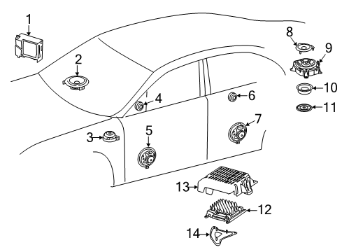 2023 Mercedes-Benz CLA250 Sound System Diagram