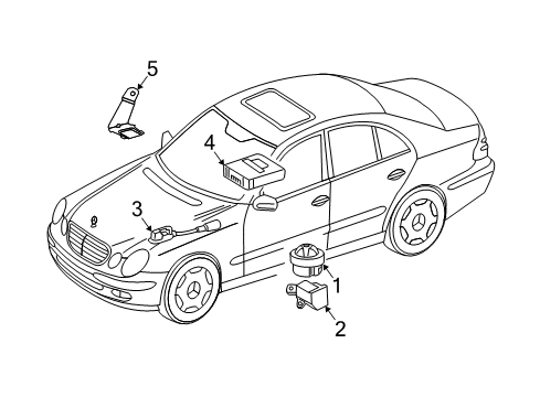 2008 Mercedes-Benz E320 Alarm System Diagram