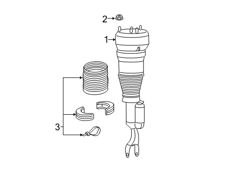 2020 Mercedes-Benz S560 Shocks & Components - Front Diagram 6