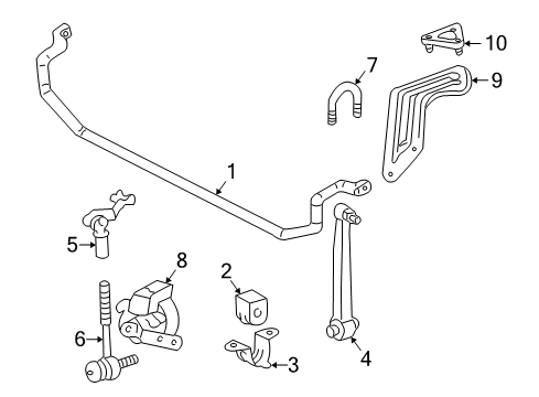 1994 Mercedes-Benz C280 Rear Suspension, Control Arm Diagram 3