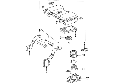 1993 Mercedes-Benz 500SEL Air Intake