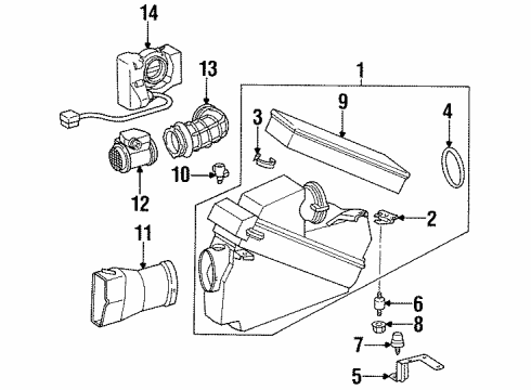 Air Cleaner Assembly Seal Diagram for 000-092-25-60