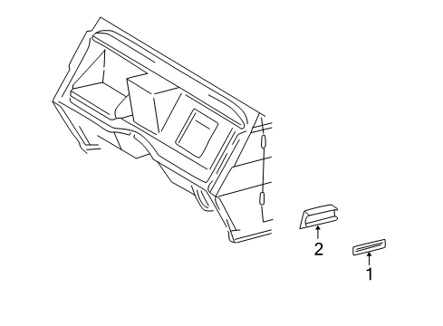 2003 Mercedes-Benz G500 Exterior Trim - Cowl Diagram