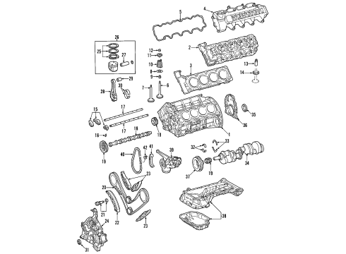 2005 Mercedes-Benz G500 Engine Parts & Mounts, Timing, Lubrication System Diagram 2