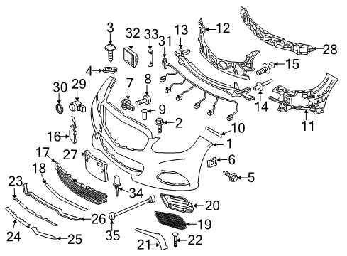 Rear Seat Air Bag Upper Bolt Diagram for 000000-001145