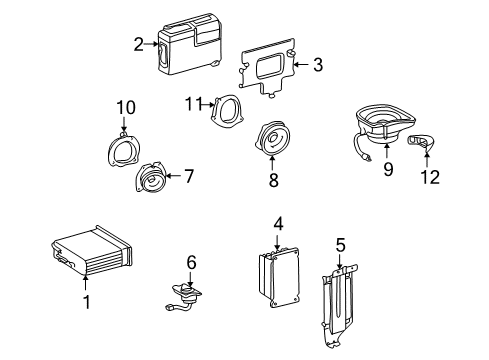 1999 Mercedes-Benz C280 Sound System Diagram