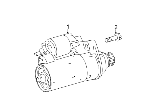 2023 Mercedes-Benz CLA35 AMG Starter Diagram 1