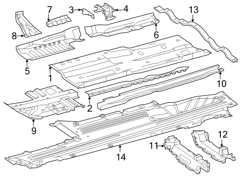 2023 Mercedes-Benz GLC300 Floor Diagram 1