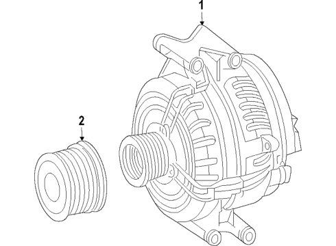 2020 Mercedes-Benz S560 Alternator Diagram 1