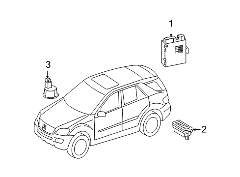 2010 Mercedes-Benz GL550 Lift Gate, Electrical Diagram 1