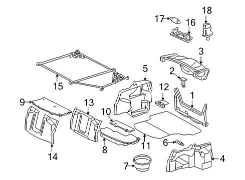 1996 Mercedes-Benz C220 Interior Trim - Rear Body Diagram