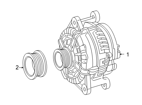 2004 Mercedes-Benz CLK55 AMG Alternator