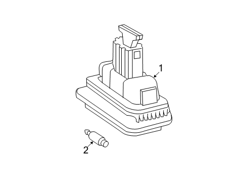 2007 Mercedes-Benz E350 License Lamps Diagram 2