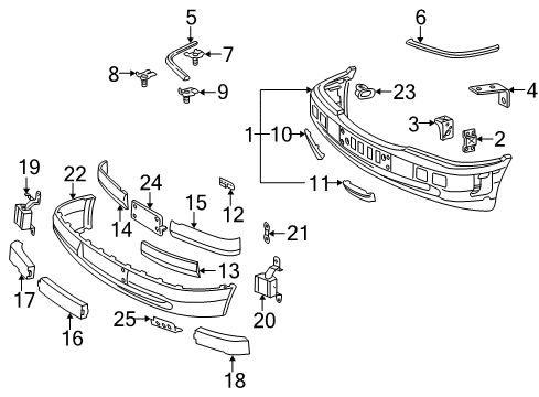 Air Temperature Sensor Bracket Diagram for 202-885-08-14