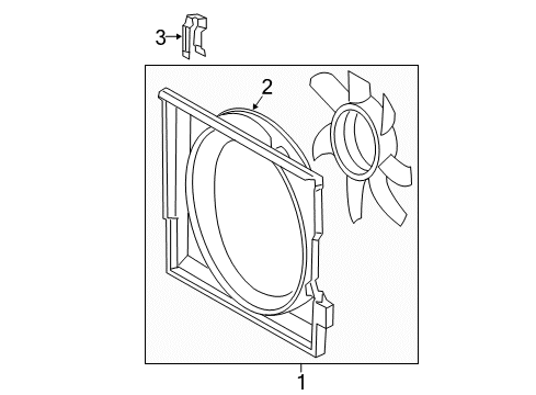 2009 Mercedes-Benz E320 Cooling System, Radiator, Water Pump, Cooling Fan Diagram 1