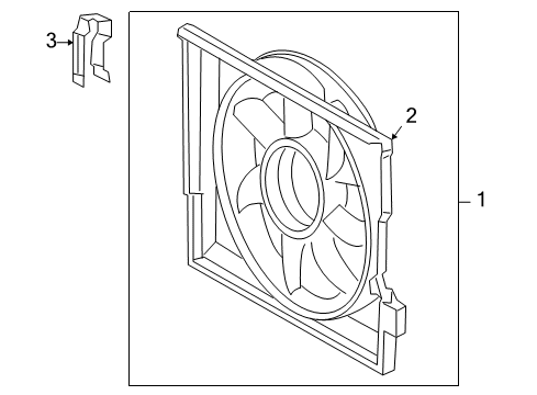 2006 Mercedes-Benz CLS55 AMG Cooling System, Radiator, Water Pump, Cooling Fan Diagram 1