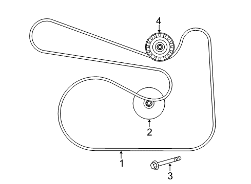 2018 Mercedes-Benz SLC300 Belts & Pulleys, Maintenance Diagram