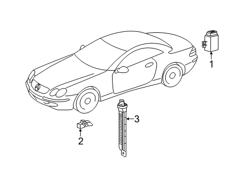 2011 Mercedes-Benz SL550 Tire Pressure Monitoring, Electrical Diagram