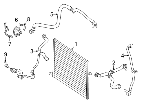 2020 Mercedes-Benz E350 Intercooler, Cooling Diagram 2