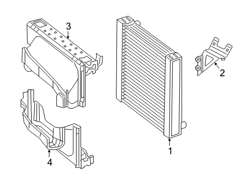 2019 Mercedes-Benz S65 AMG Radiator & Components Diagram 1