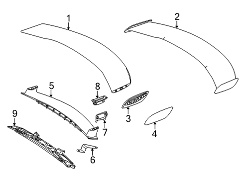 2021 Mercedes-Benz AMG GT Rear Spoiler