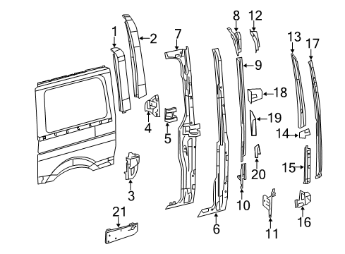 SIDE MEMBER Diagram for 906-630-22-40