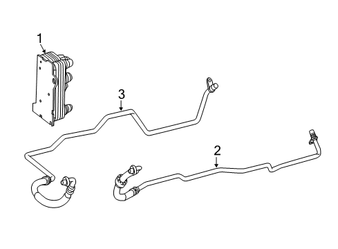 2020 Mercedes-Benz C43 AMG Oil Cooler, Transmission Diagram 1