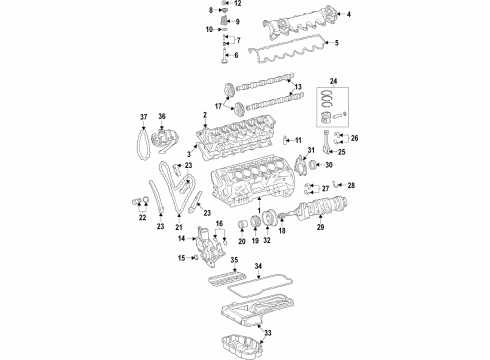 2018 Mercedes-Benz S65 AMG Engine Parts & Mounts, Timing, Lubrication System Diagram 1