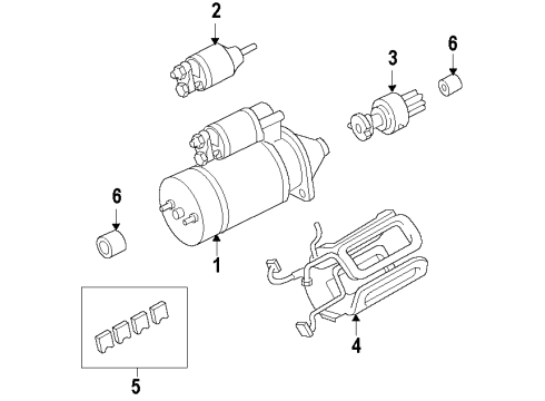 1994 Mercedes-Benz E320 Starter Diagram 1