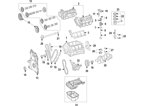 2018 Mercedes-Benz Sprinter 2500 Engine Parts & Mounts, Timing, Lubrication System Diagram 2