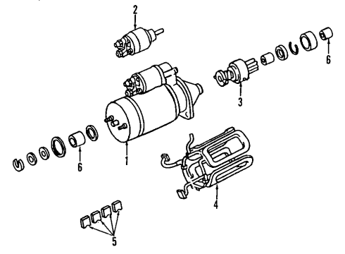 1987 Mercedes-Benz 300E Starter Diagram