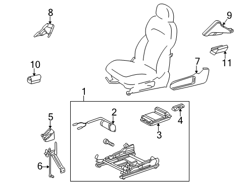 Control Module Bracket Diagram for 210-919-00-14