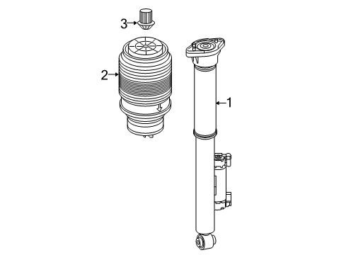 2016 Mercedes-Benz C450 AMG Shocks & Components - Rear Diagram 1