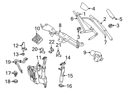 2011 Mercedes-Benz ML350 Windshield - Wiper & Washer Components