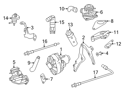 Hose Diagram for 272-142-13-83