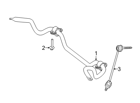 2019 Mercedes-Benz S65 AMG Stabilizer Bar & Components - Front Diagram 4