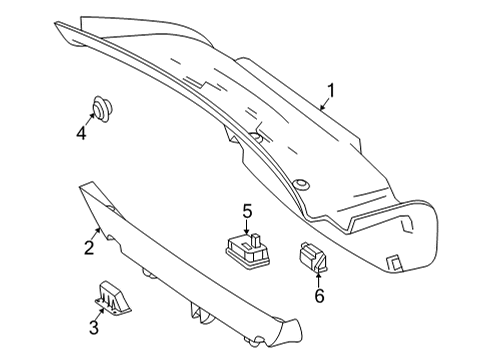 2024 Mercedes-Benz C43 AMG Interior Trim - Trunk Diagram