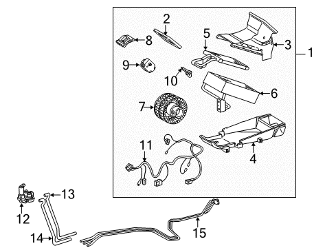 2002 Mercedes-Benz S600 Auxiliary Heater & A/C Diagram 1