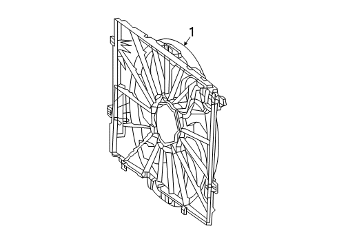 2020 Mercedes-Benz GLC43 AMG Cooling System, Radiator, Water Pump, Cooling Fan Diagram 2