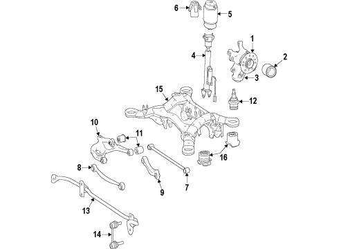 Shock Absorber Diagram for 164-320-30-31