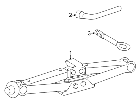 2022 Mercedes-Benz EQS 450+ Jack & Components Diagram