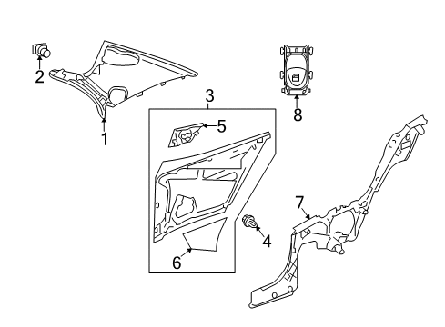 2015 Mercedes-Benz E550 Interior Trim - Quarter Panels